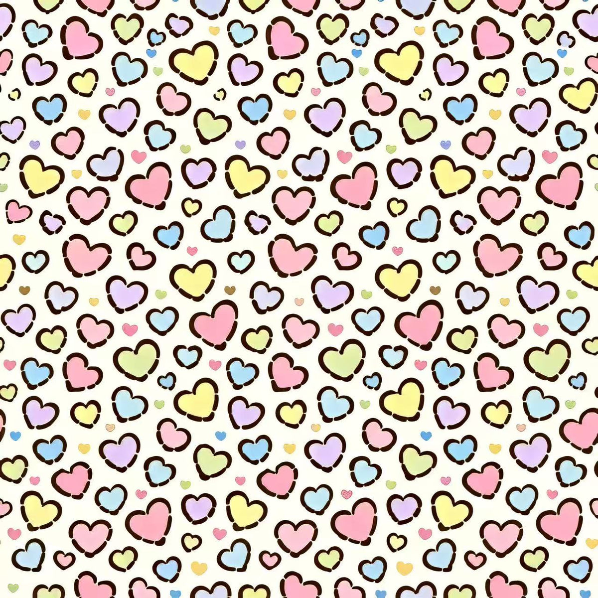Pastel Hearts Fun Scrub Set